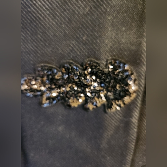 "Express" Women's Black Embellished Jacket - Picture 3 of 5